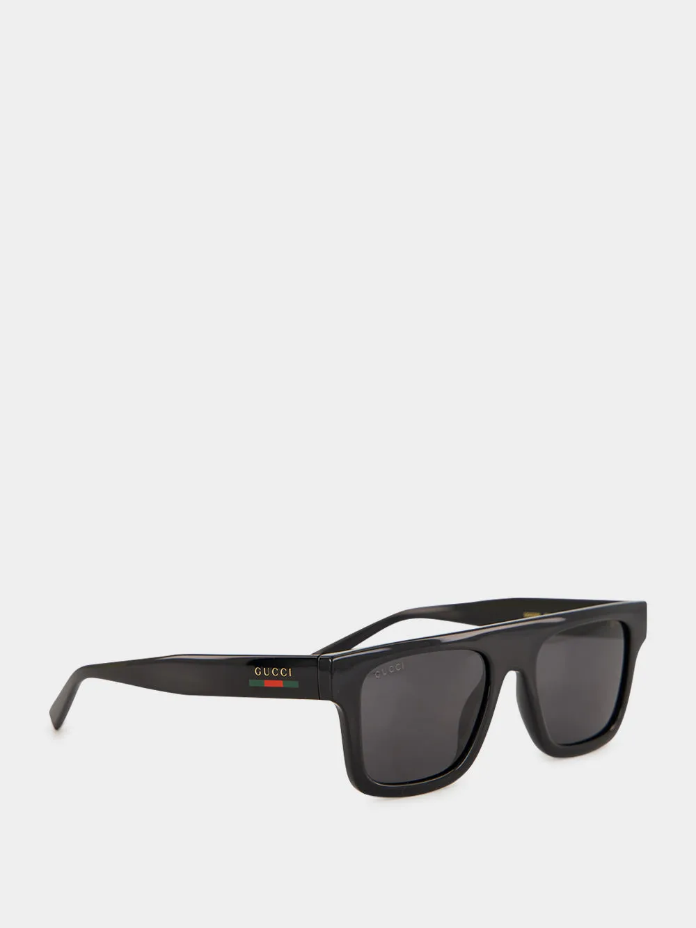 Black Square-Frame Sunglasses sold by Fashion Clinic product image thumbnail 2