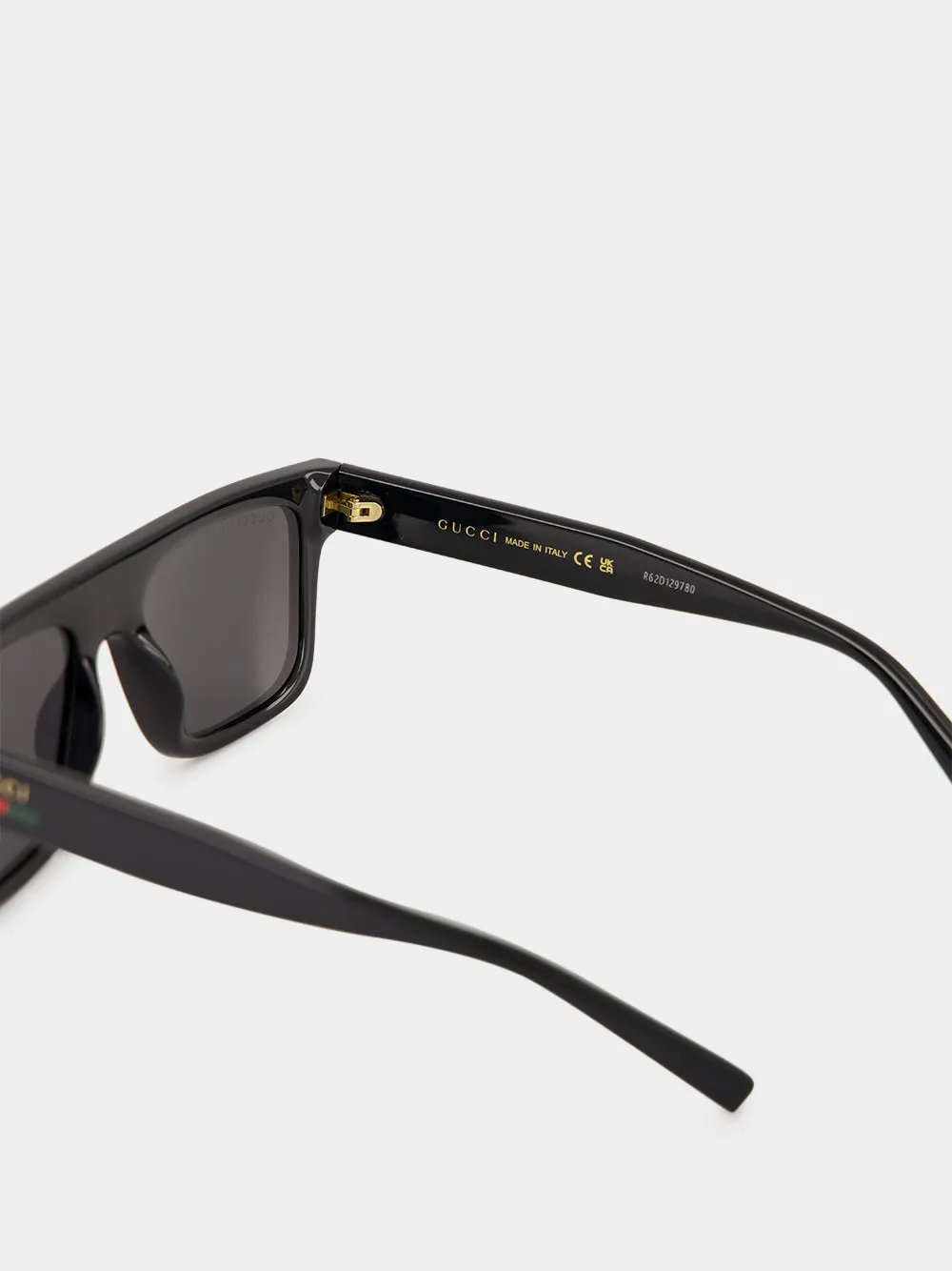 Black Square-Frame Sunglasses sold by Fashion Clinic product image thumbnail 4