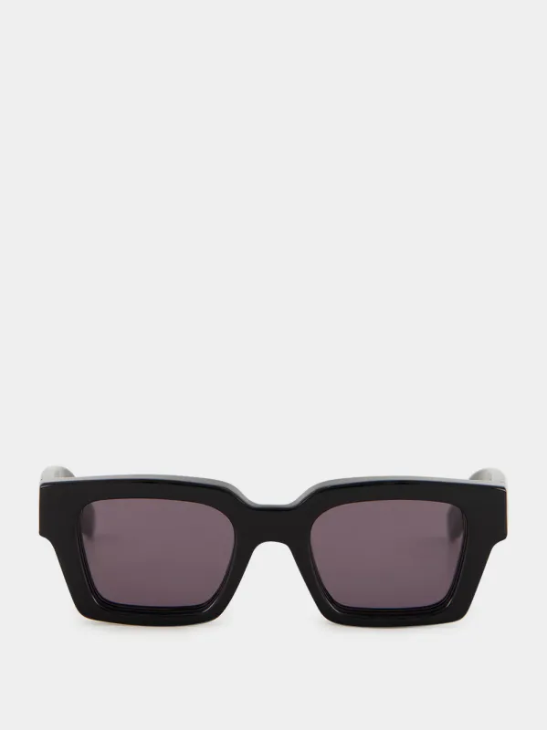 Black Virgil Square Sunglasses made by Off-White