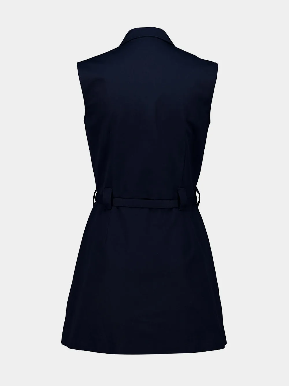 Navy Blue Poplin Mini Dress sold by Fashion Clinic product image thumbnail 4