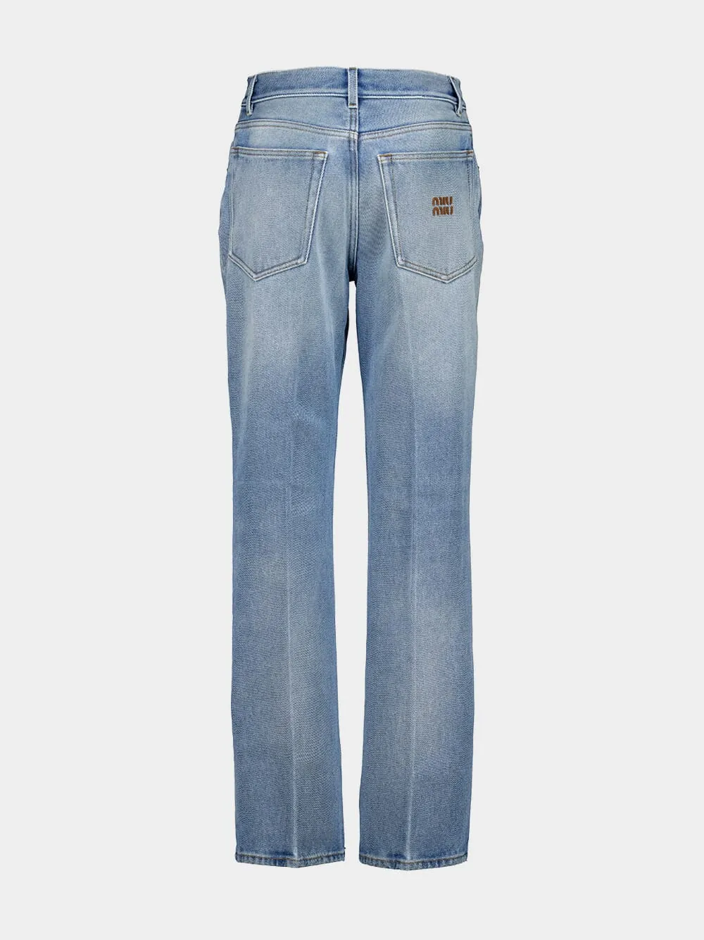 Sapphire Blue Washed Denim Jeans sold by Fashion Clinic product image thumbnail 4