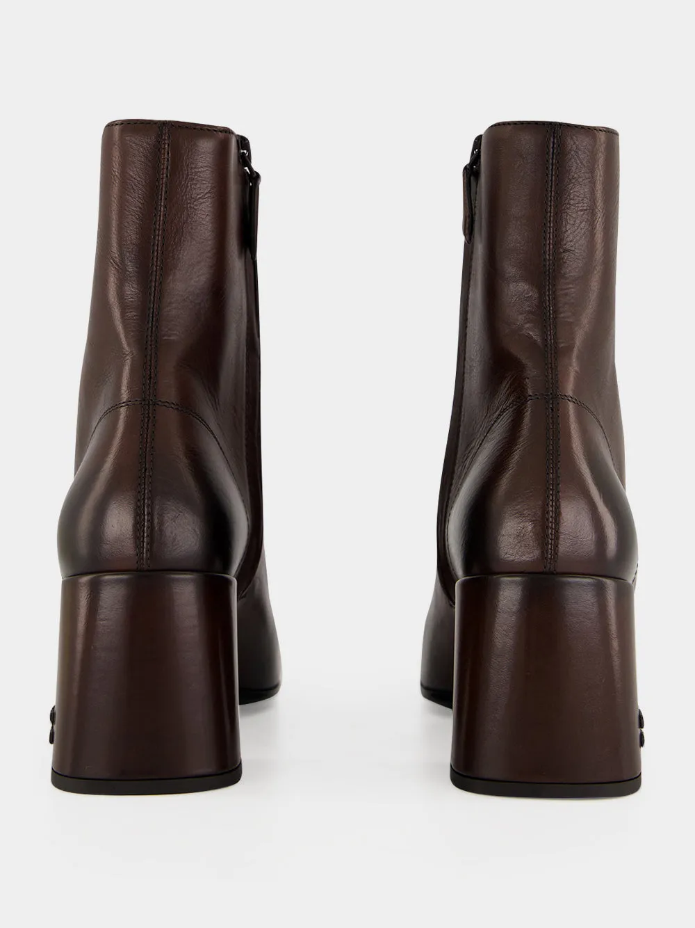 Dark Brown e Black Nappa Leather Ankle Boots sold by Fashion Clinic product image thumbnail 4