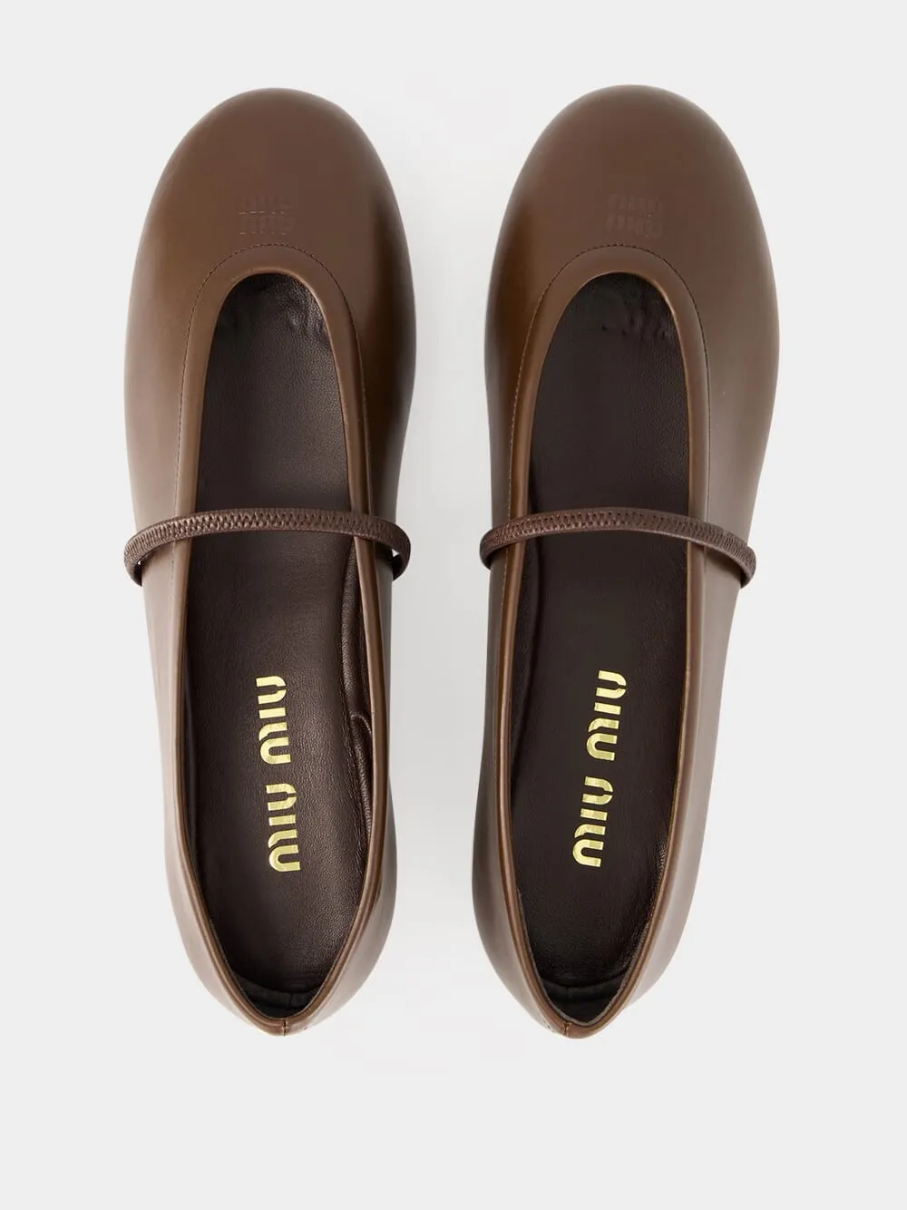 Dark Brown Nappa Leather Ballerinas sold by Fashion Clinic product image thumbnail 4