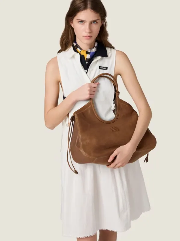 Oak Ivy Nappa Leather Shopping Bag made by Miu Miu