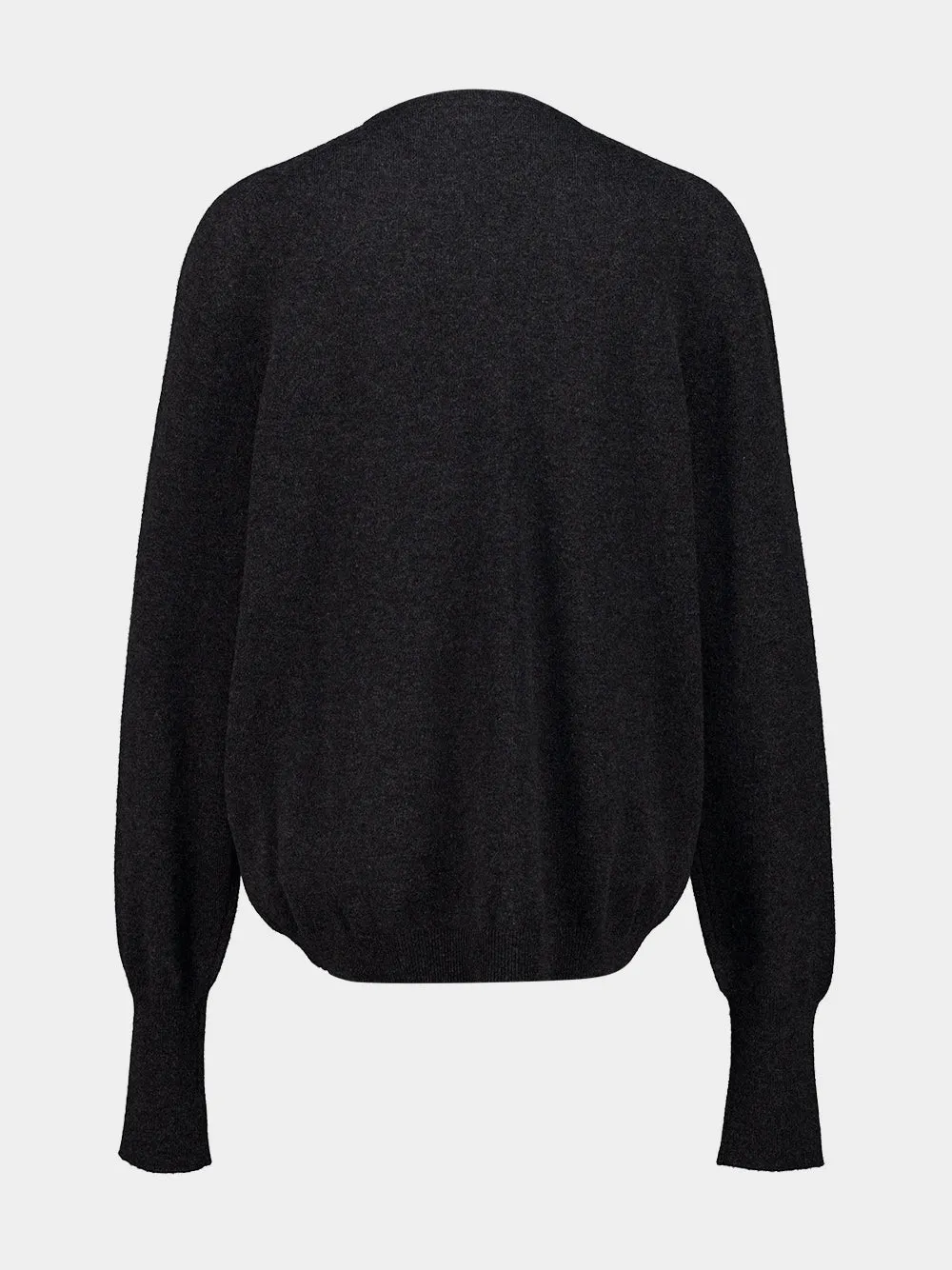 Dark Grey Cashmere V-Neck Pullover sold by Fashion Clinic product image thumbnail 2