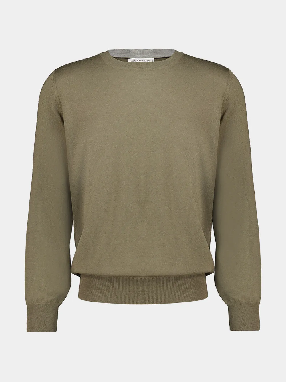 Mud and Pebble Wool Cashmere Sweater sold by Fashion Clinic