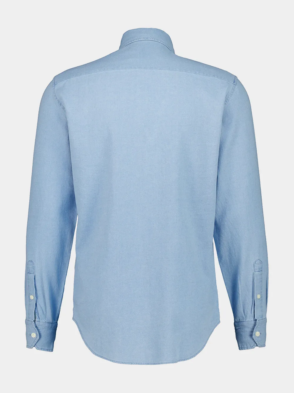 Light Denim Blue Emilio Cotton Shirt sold by Fashion Clinic product image thumbnail 2