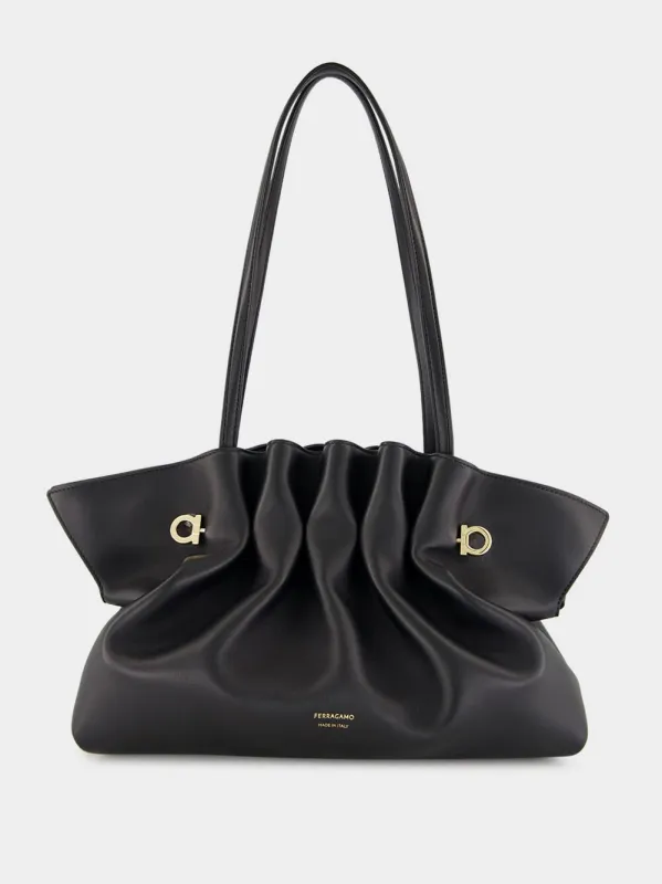 Black Medium Soft-Bag made by Salvatore Ferragamo