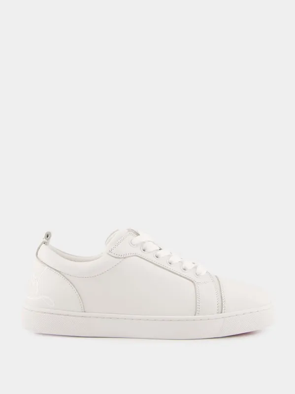 White Fun Louis Junior Sneakers made by Christian Louboutin