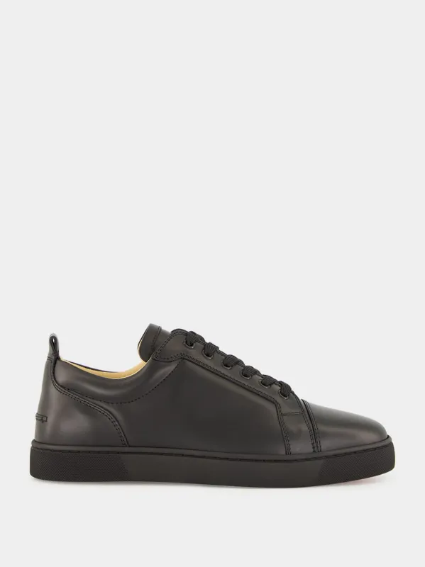 Louis Junior Black Leather Low-Top Sneakers made by Christian Louboutin