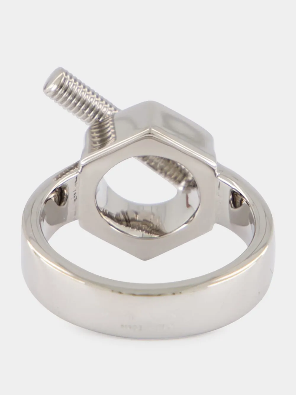 Silver Sculptural Brass Ring sold by Fashion Clinic product image thumbnail 2