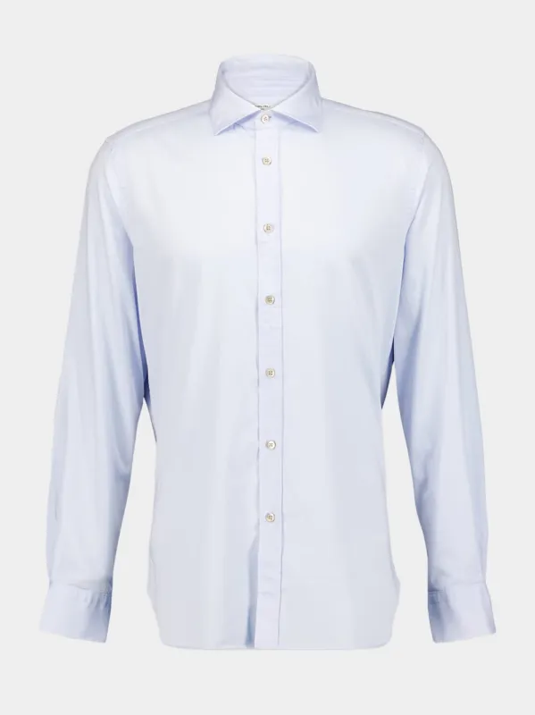 Spread-Collar Cotton Shirt made by Boglioli