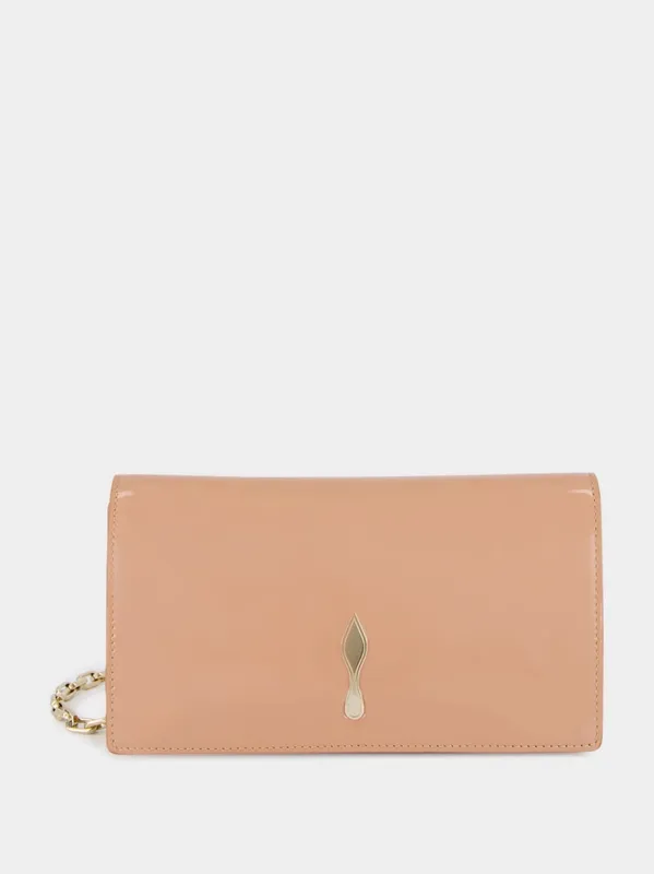 Blush Bettina Patent Leather Clutch made by Christian Louboutin