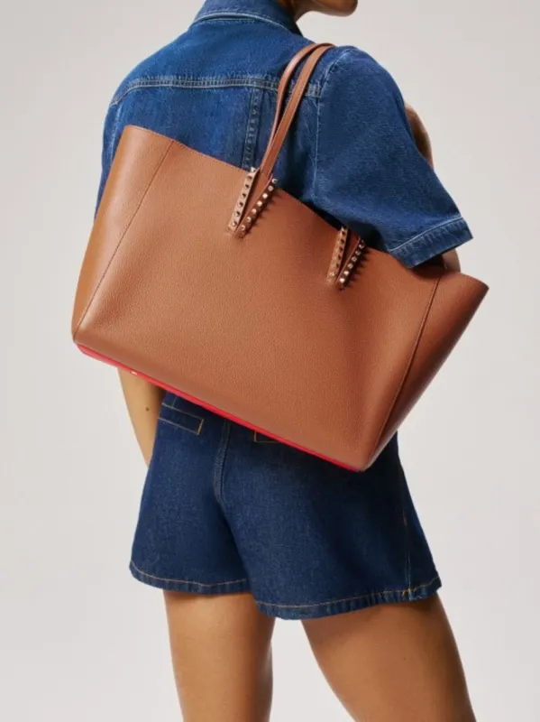 Cuoio Cabata Small Tote Bag made by Christian Louboutin
