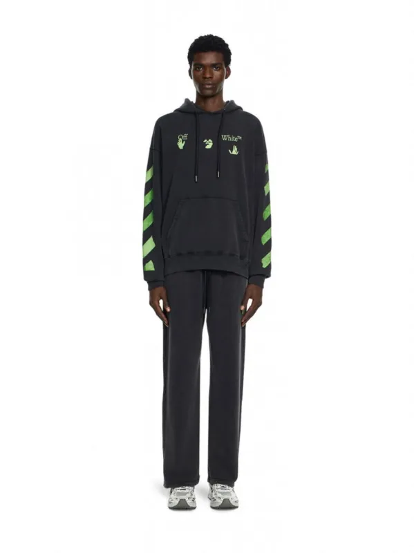 Vintage Black Bacco Arrow Skate Hooded Sweatshirt made by Off-White
