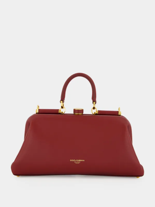Red Medium Grandma Nappa Leather Handbag made by Dolce & Gabanna
