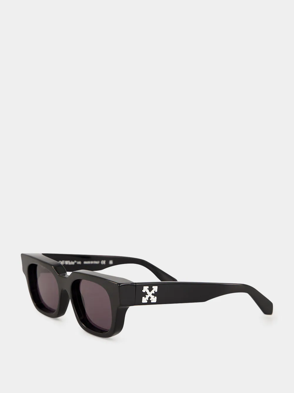 Black Square Acetate Sunglasses sold by Fashion Clinic product image thumbnail 3
