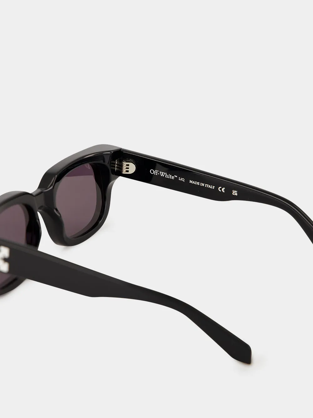 Black Square Acetate Sunglasses sold by Fashion Clinic product image thumbnail 4