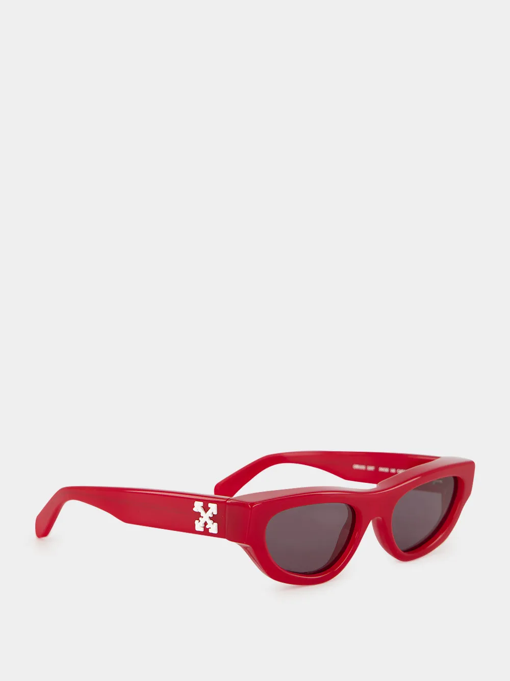 Red Cat-Eye Sunglasses sold by Fashion Clinic product image thumbnail 2