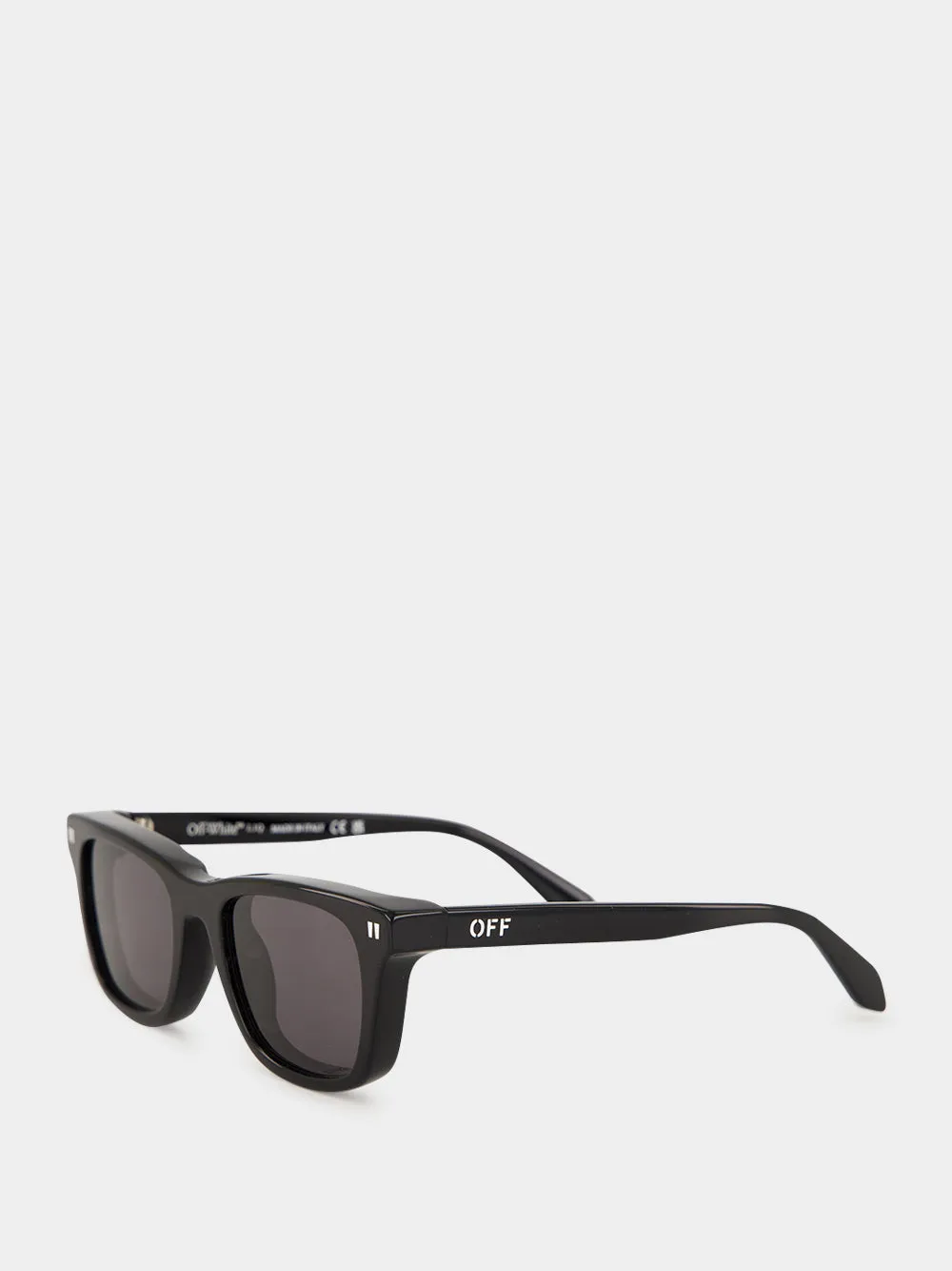 Black Acetate Square Sunglasses sold by Fashion Clinic product image thumbnail 3