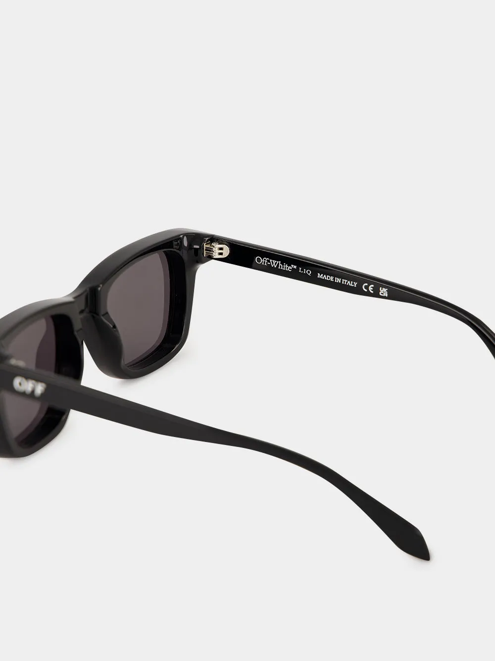Black Acetate Square Sunglasses sold by Fashion Clinic product image thumbnail 4