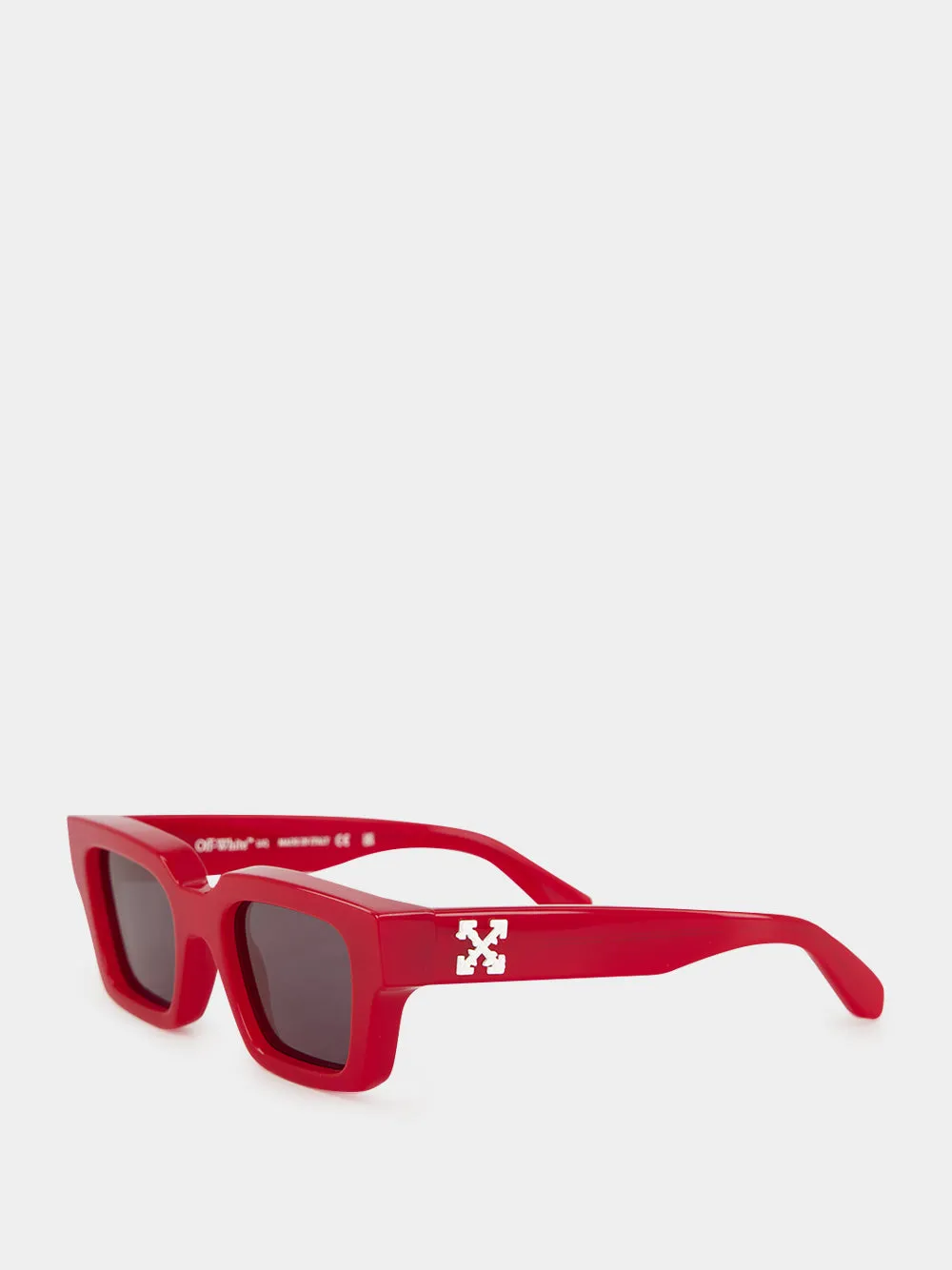 Red Virgil Square Sunglasses sold by Fashion Clinic product image thumbnail 3