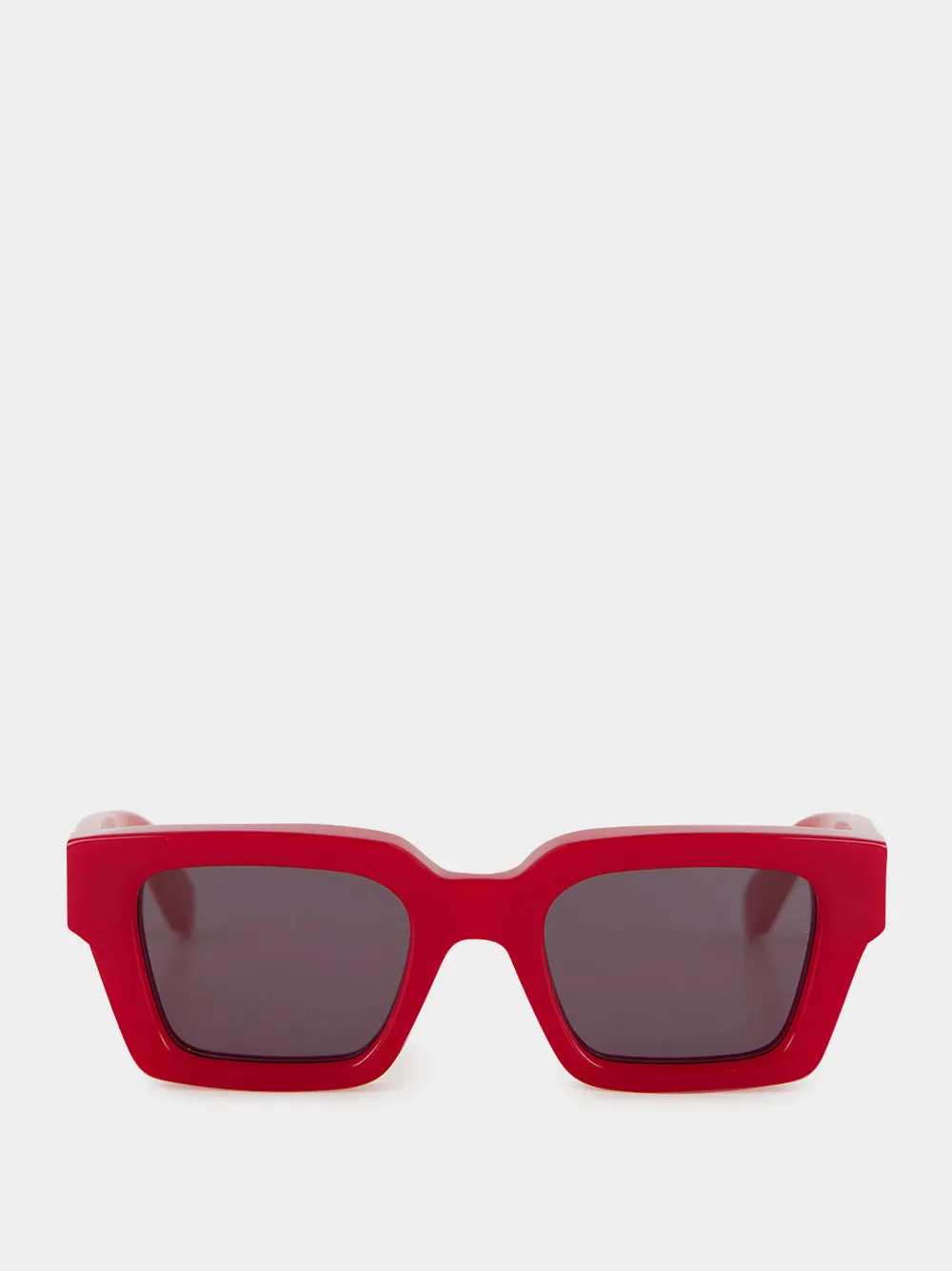 Red Virgil Square Sunglasses sold by Fashion Clinic