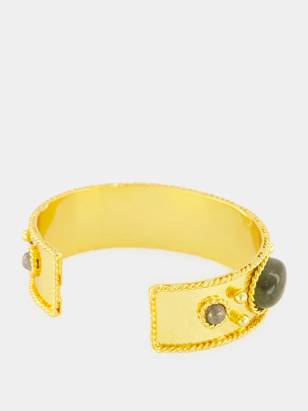 Grey Byzantin Twisted Labradorite Bracelet sold by Fashion Clinic product image thumbnail 3