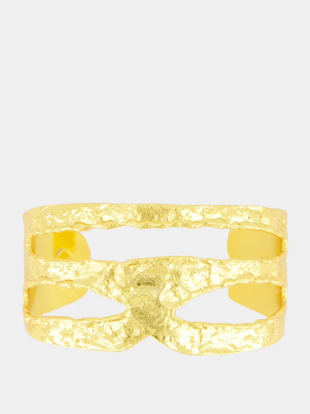 Gold Nude Cuff Bracelet sold by Fashion Clinic