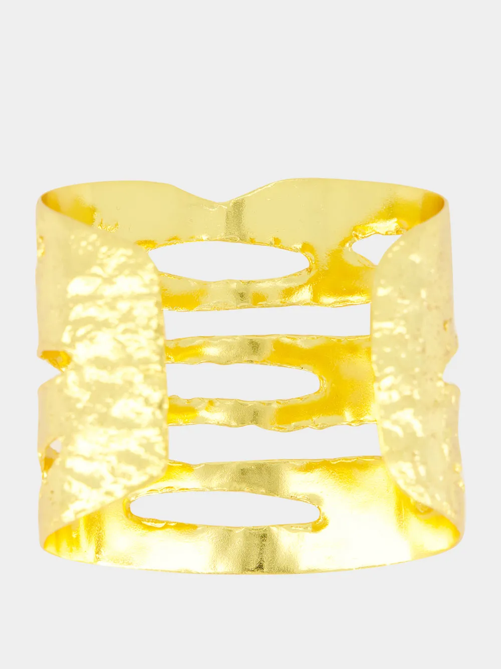 Gold Wide Nude Cuff Bracelet sold by Fashion Clinic product image thumbnail 2