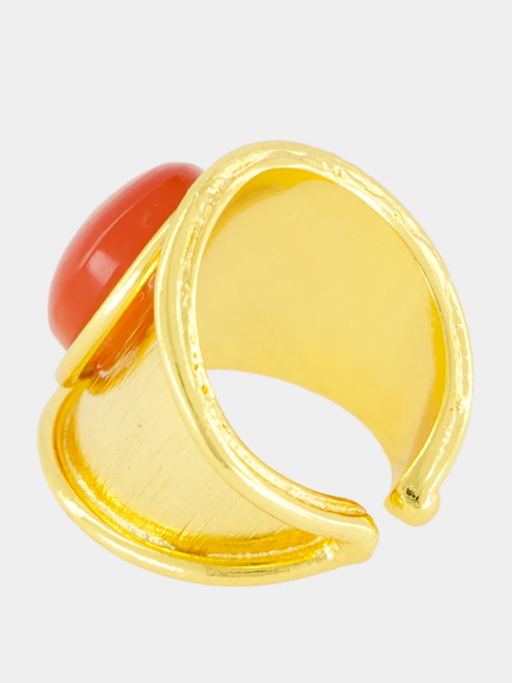 Orange Marquise Carnelian Ring sold by Fashion Clinic product image thumbnail 3