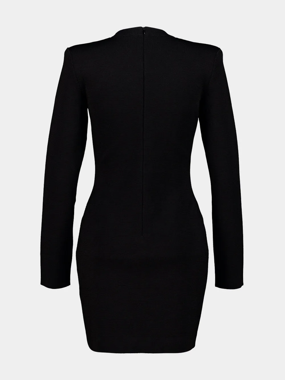 Black Milano Buttoned Bodycon Dress sold by Fashion Clinic product image thumbnail 2