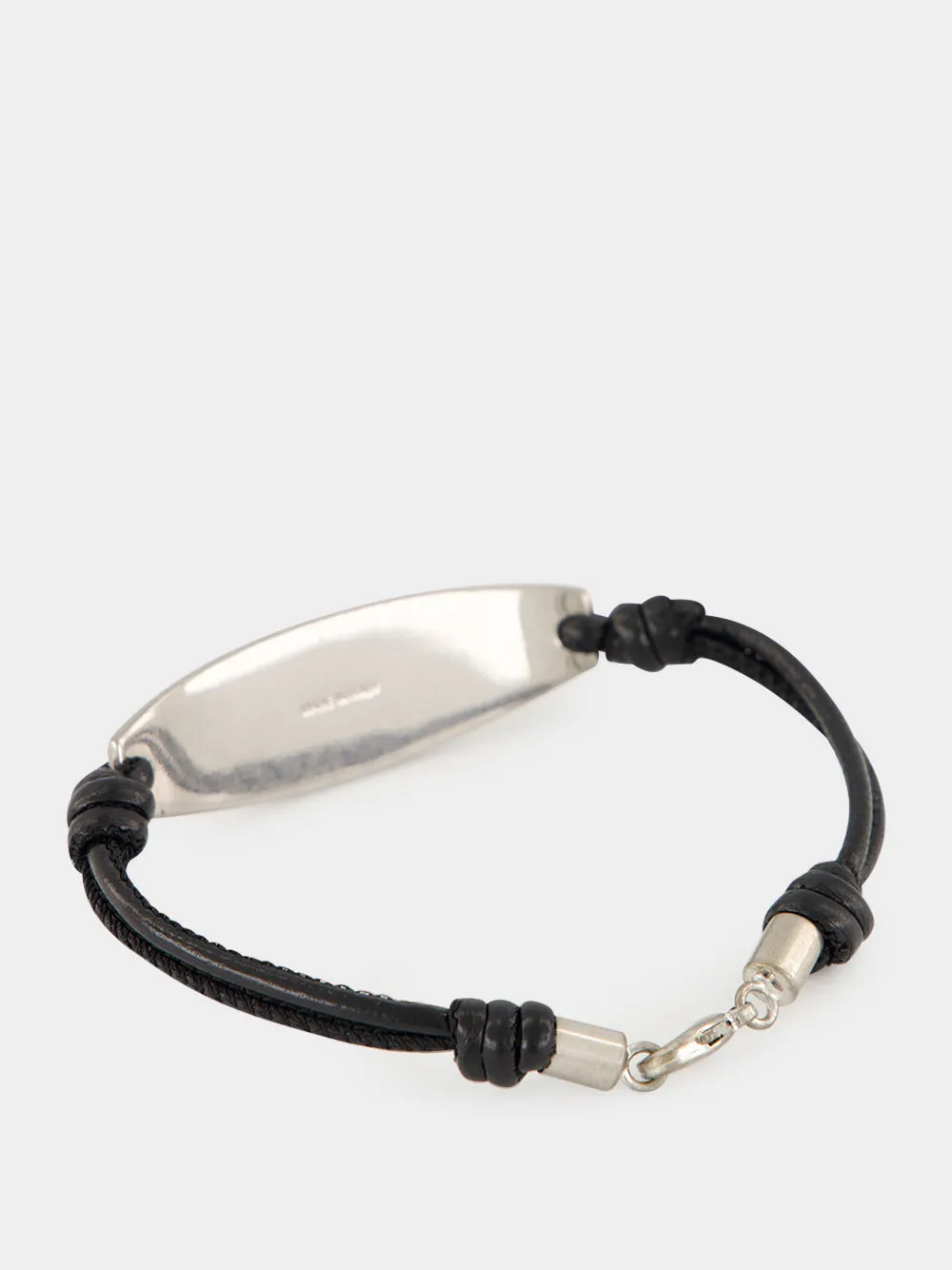 Black and Oxidized Nickel Cord Bracelet sold by Fashion Clinic product image thumbnail 3