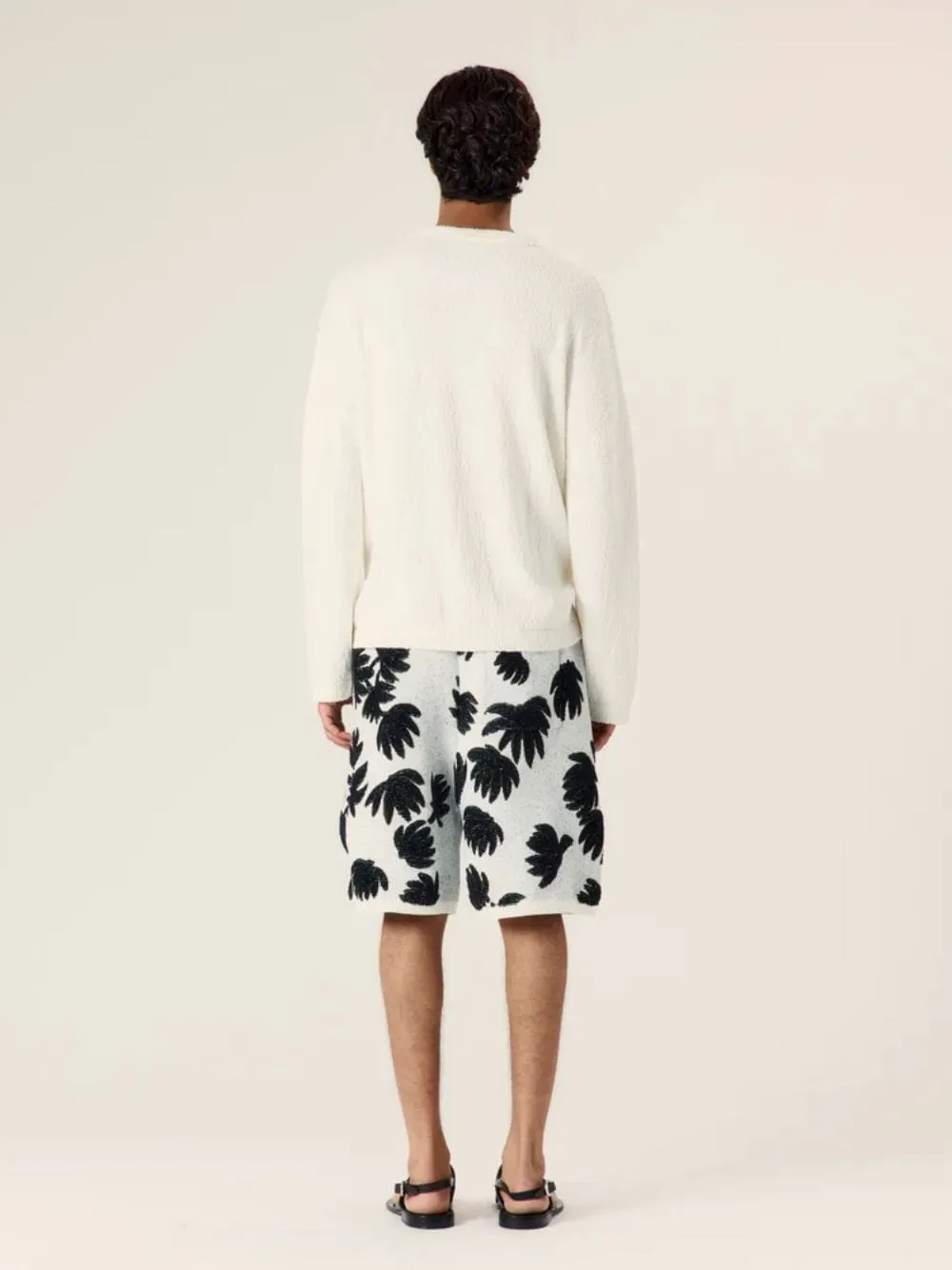 White Boxy Cotton Polo Knit sold by Fashion Clinic product image thumbnail 3
