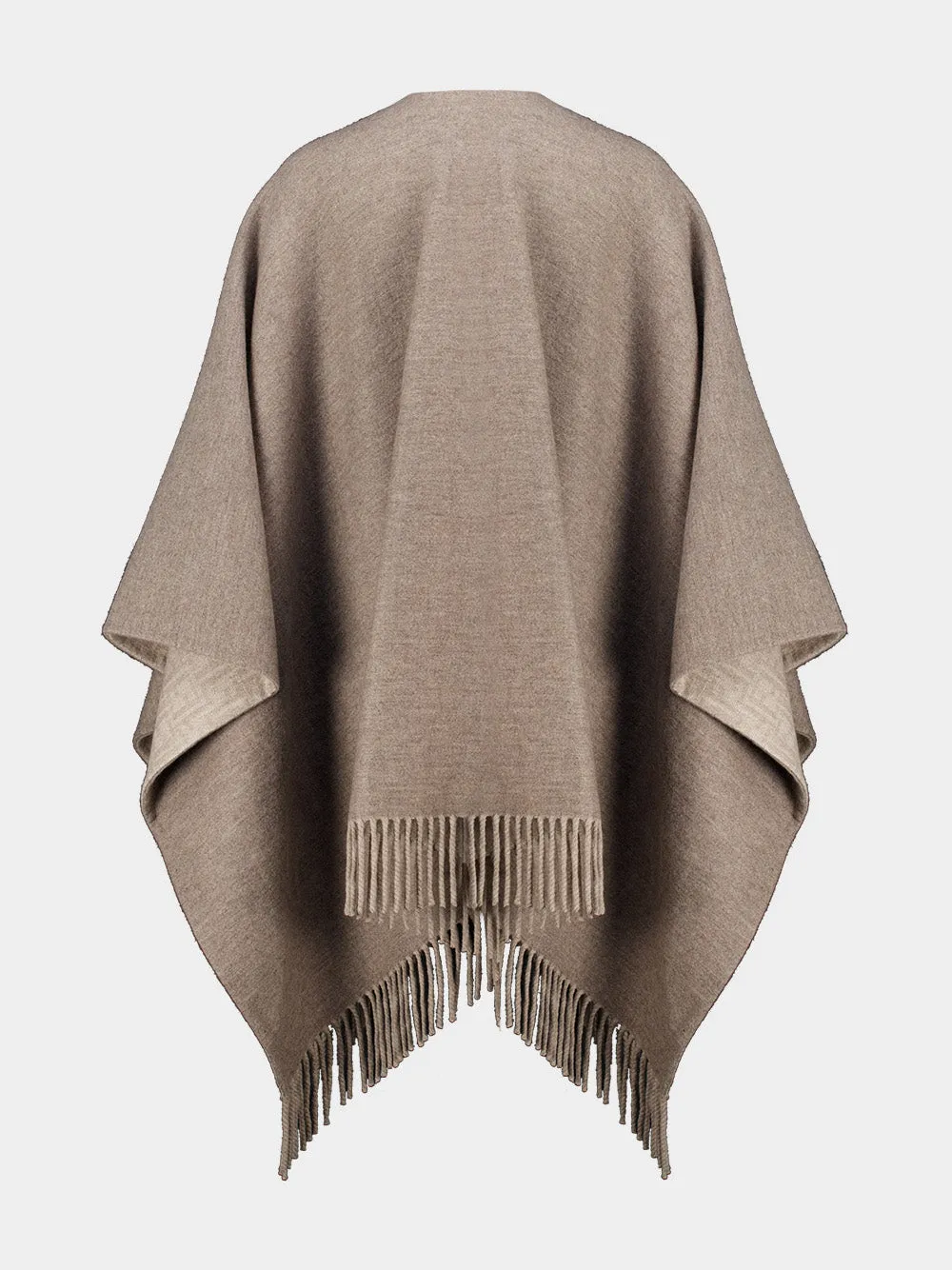 Dove Grey FF Wool and Cashmere Poncho sold by Fashion Clinic product image thumbnail 2