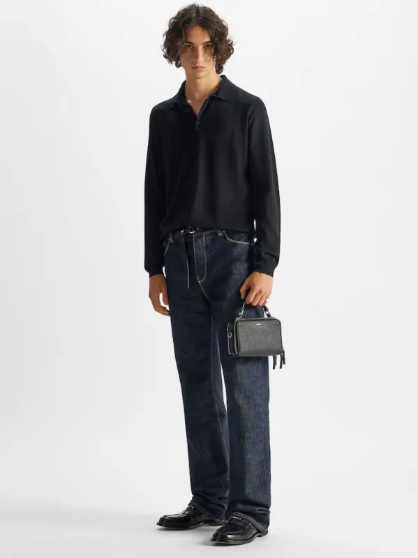 Navy Blue Slim-Fit Denim Jeans made by Fendi