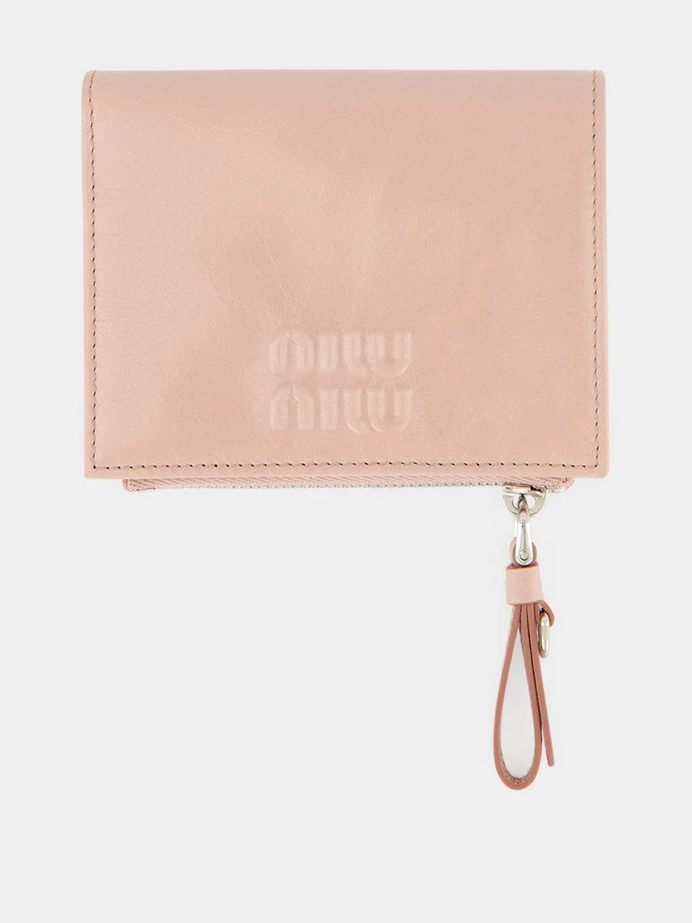 Pink Small Leather Wallet sold by Fashion Clinic