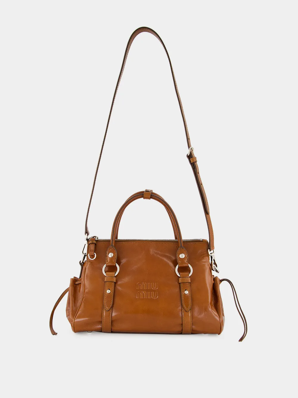 Palisander Shiny Leather Handbag sold by Fashion Clinic product image thumbnail 2