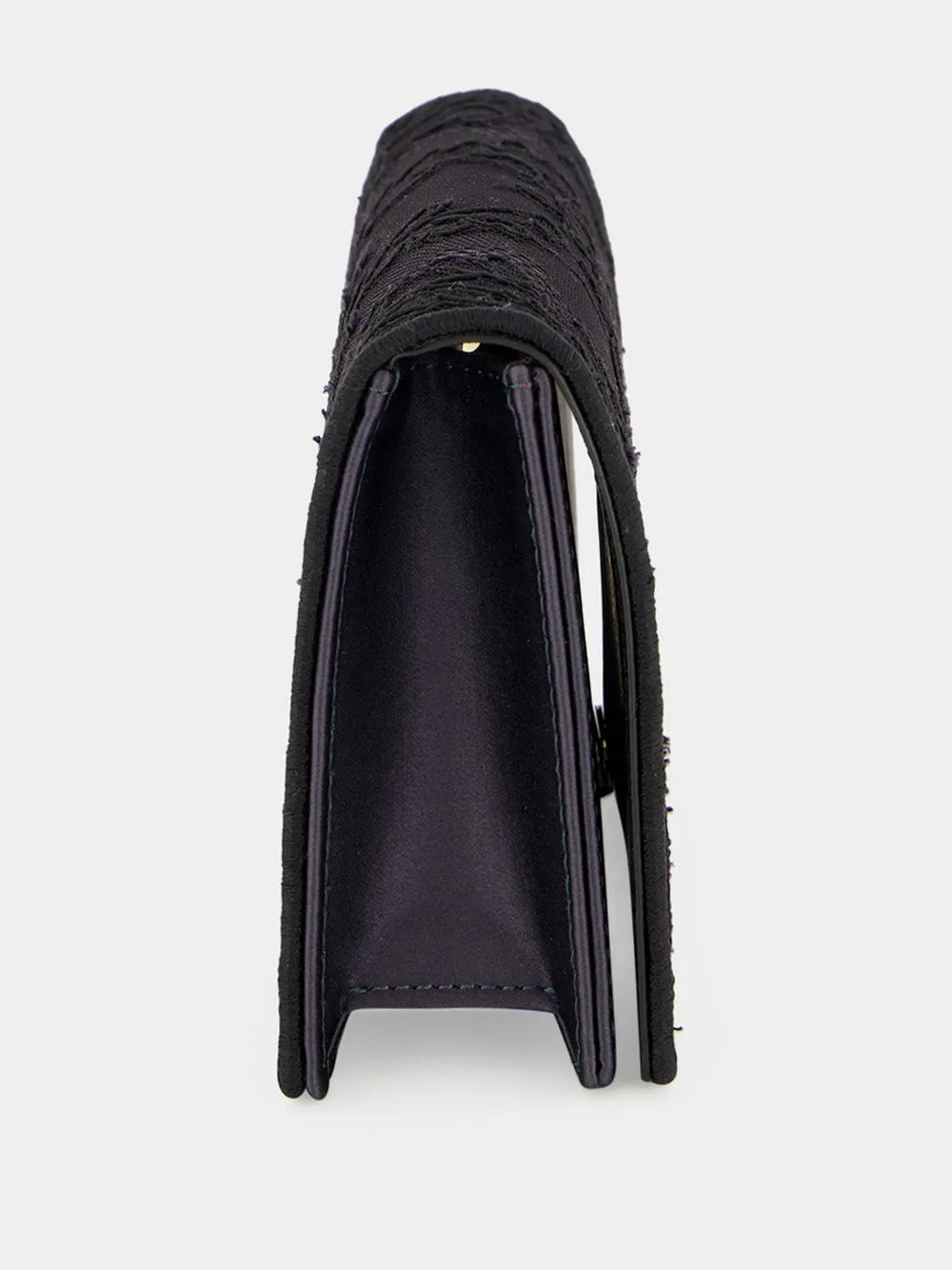 Black Bettina Chantilly Lace Clutch Bag sold by Fashion Clinic product image thumbnail 3