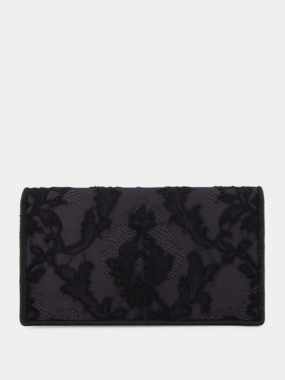 Black Bettina Chantilly Lace Clutch Bag sold by Fashion Clinic product image thumbnail 5
