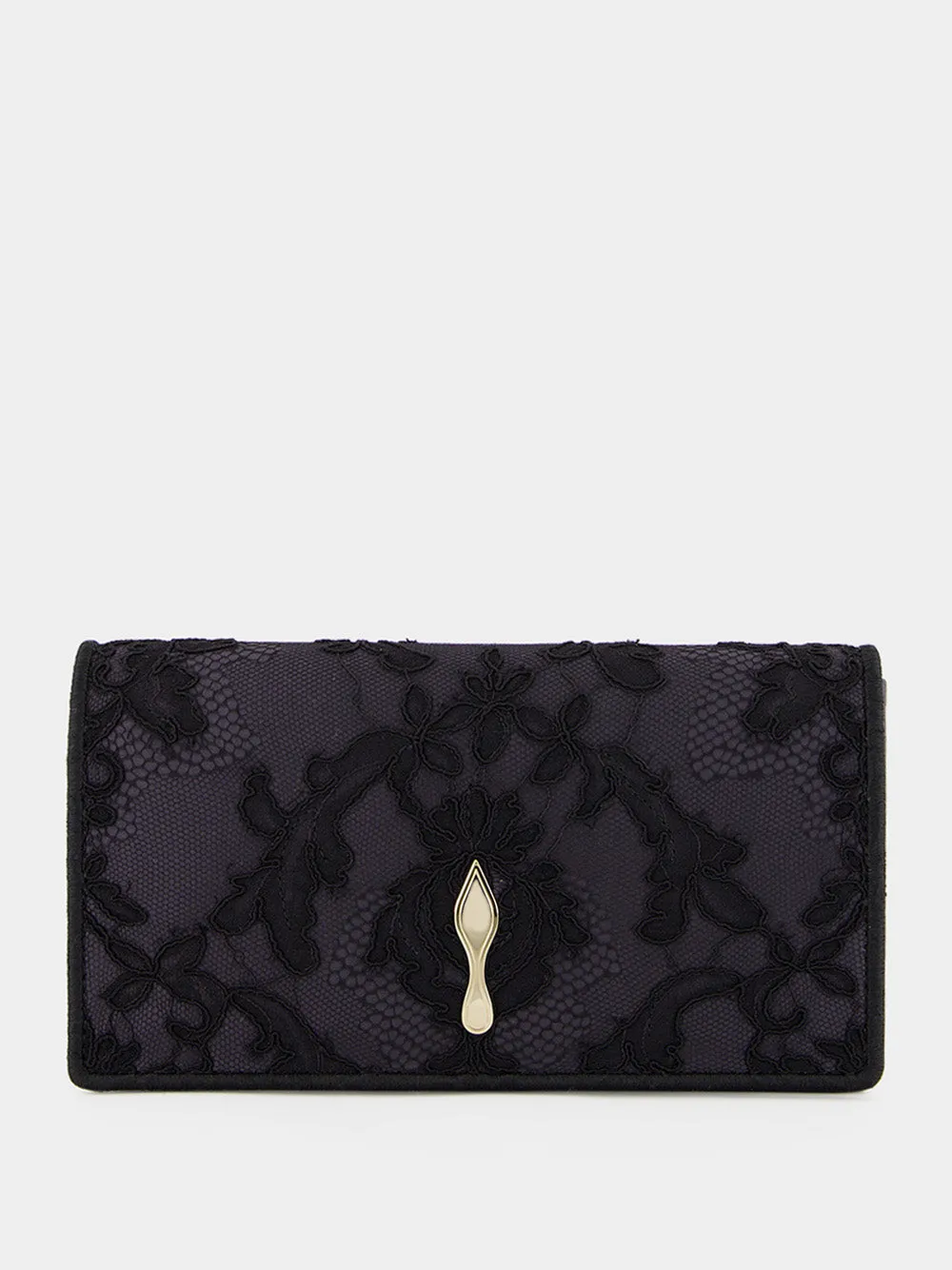 Black Bettina Chantilly Lace Clutch Bag sold by Fashion Clinic product image thumbnail 2