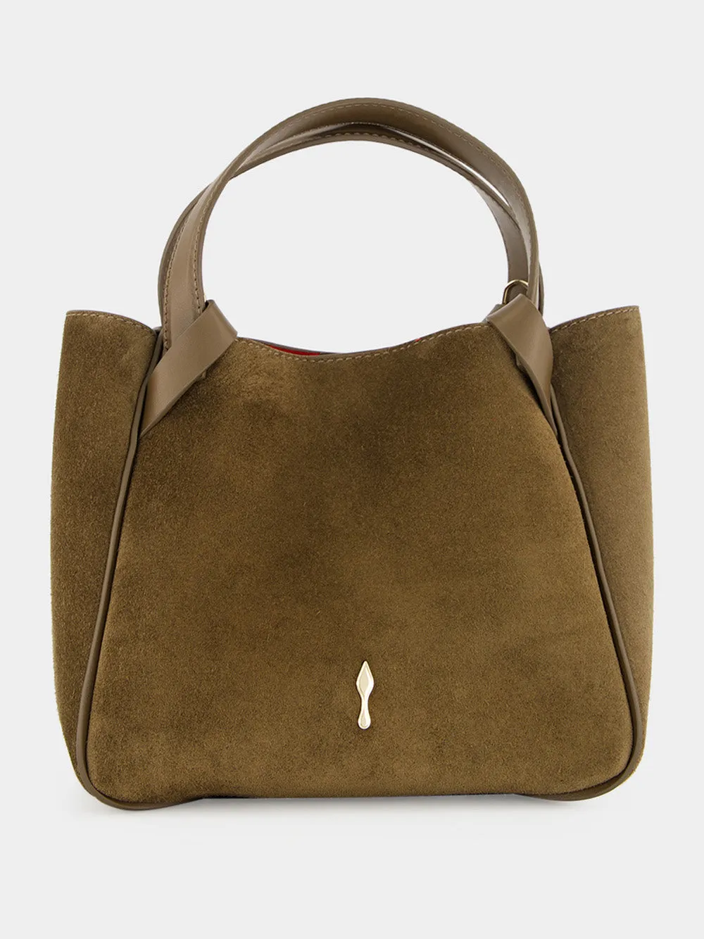 Silex Grey Bettina Mini Suede Tote Bag sold by Fashion Clinic