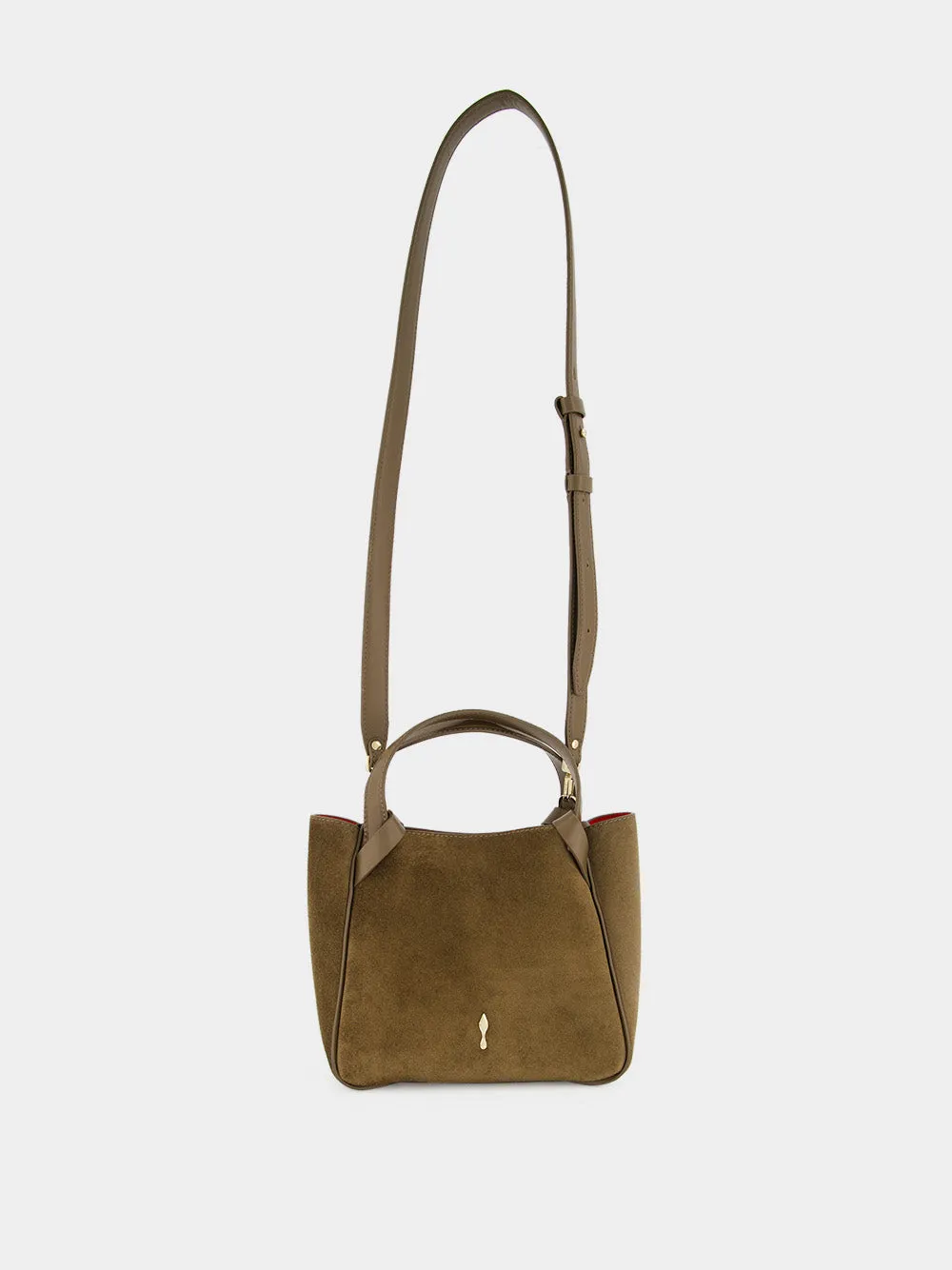 Silex Grey Bettina Mini Suede Tote Bag sold by Fashion Clinic product image thumbnail 3