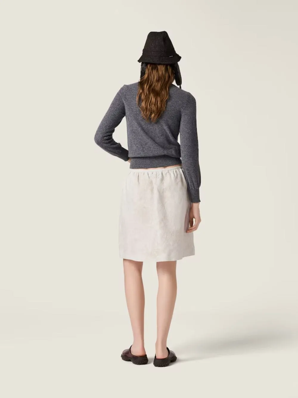 Slate Grey V-Neck Wool Jumper sold by Fashion Clinic product image thumbnail 3