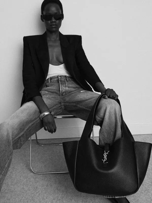 Le 5 À 7 Bea Grained Leather Tote made by Yves Saint Laurent