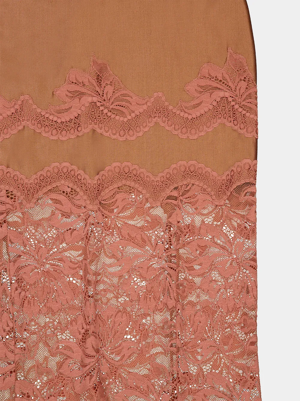 Caramel Long Lace Maxi Dress sold by Fashion Clinic product image thumbnail 4