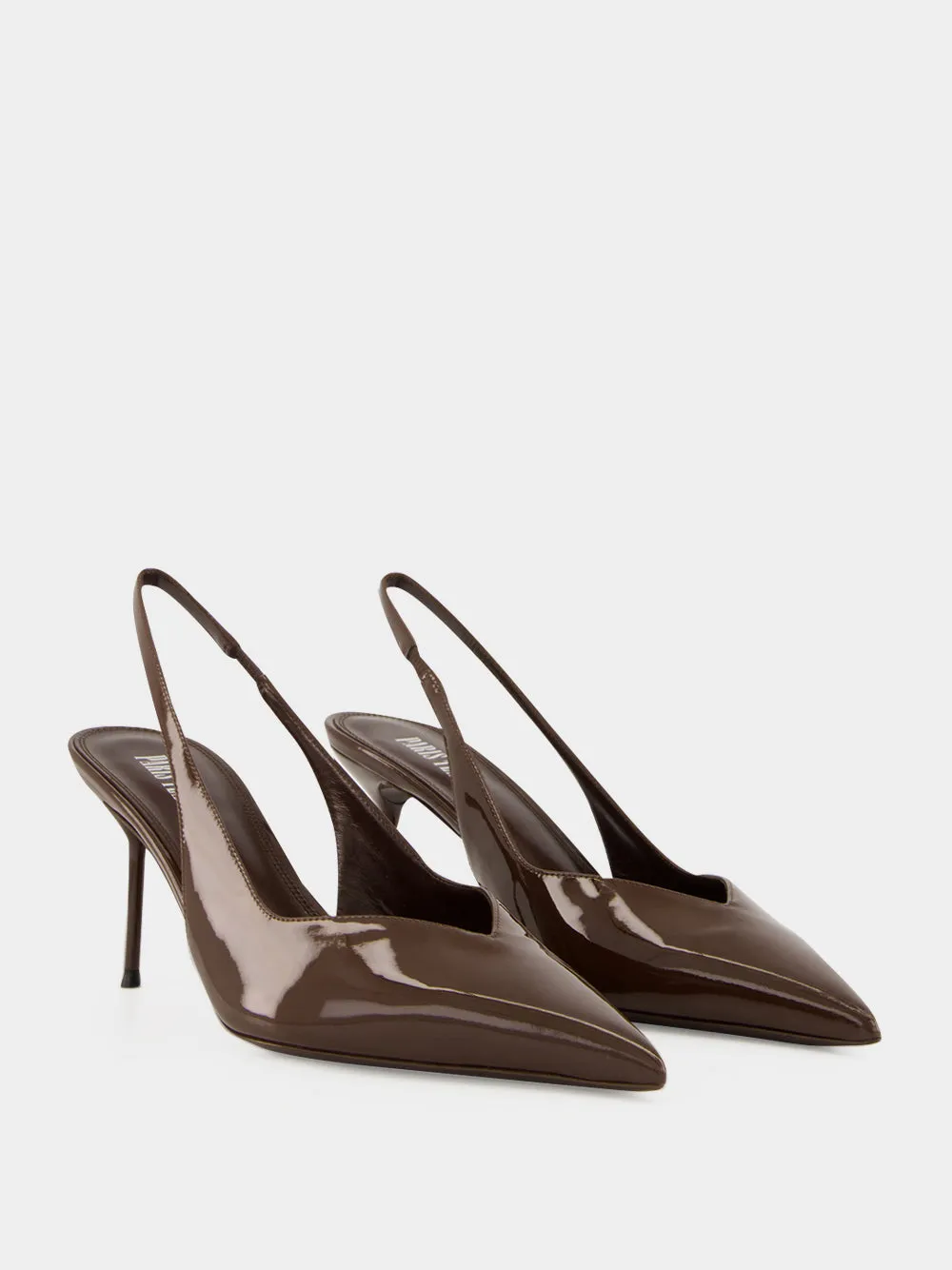 Ebano Lidia Patent Leather Slingbacks sold by Fashion Clinic product image thumbnail 4