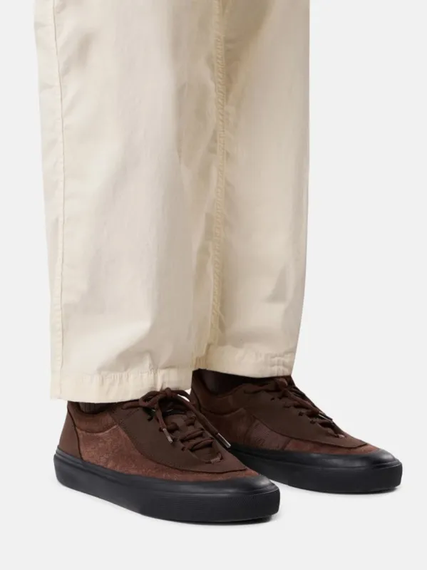 Umber Suede Low-Top Trainers made by Stone Island