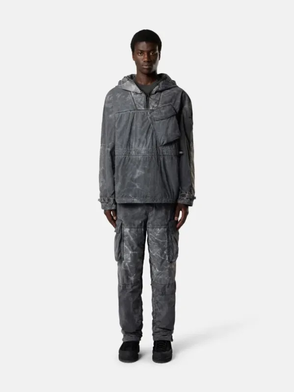 Black Pigment Dyed Nylon Anorak made by Stone Island