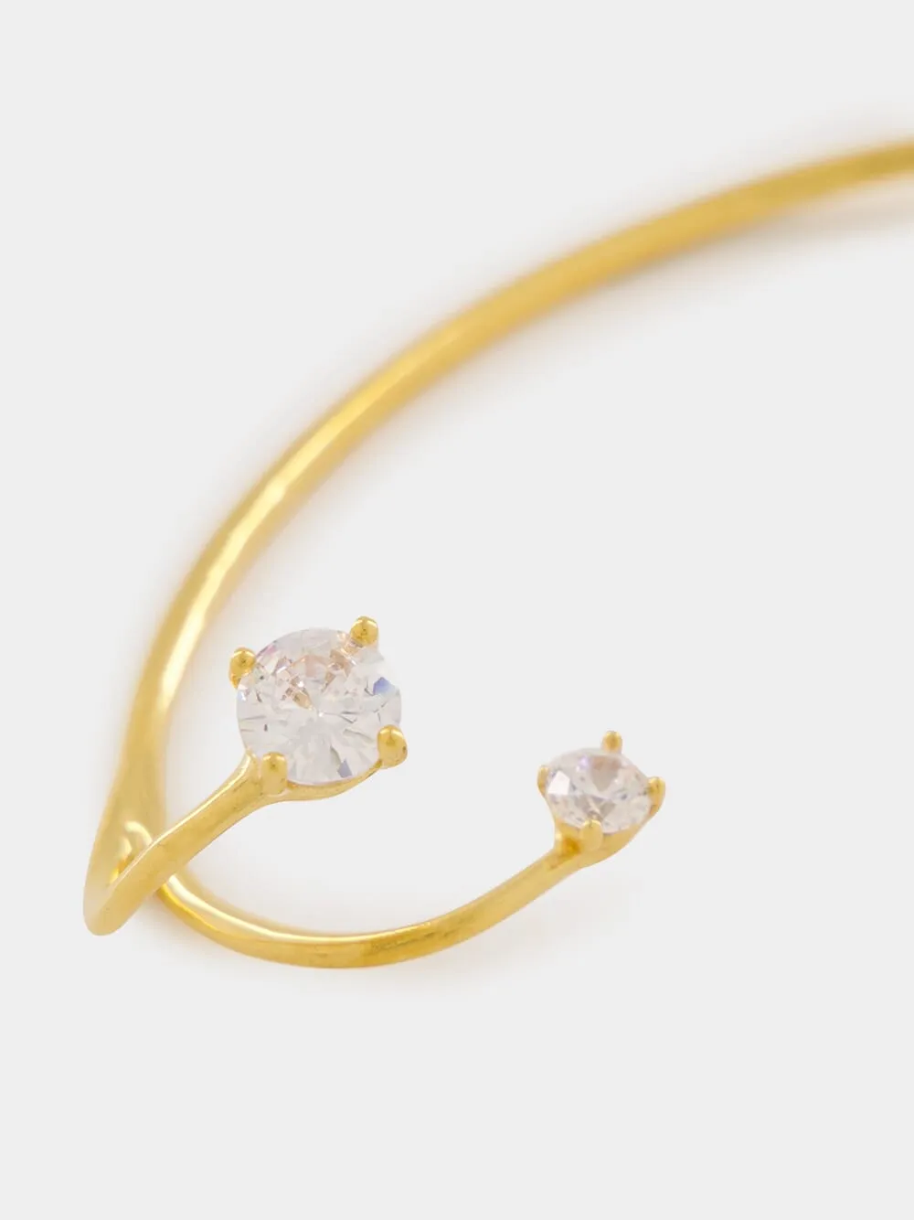 Gold Three-Point Ear Cuff sold by Fashion Clinic product image thumbnail 4
